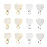 20Pcs 2 Colors Silicone with Brass Ear Nuts