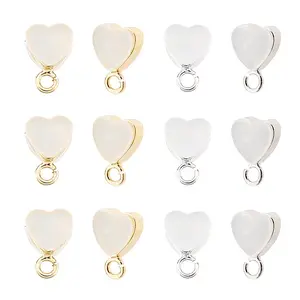 20Pcs 2 Colors Silicone with Brass Ear Nuts