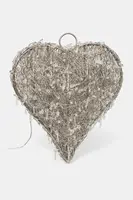 Vánoční LED dekorace home & lifestyle 12 x 27 x 25 cm stříbrná barva