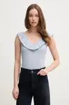 Top Pepe Jeans MILLIE modrá barva, PL506050