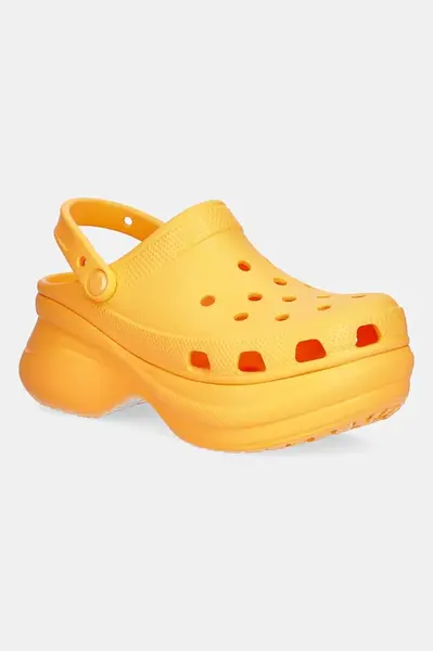 Pantofle Crocs Classic Bae Clog W dámské, oranžová barva, na platformě, 206302.85Q
