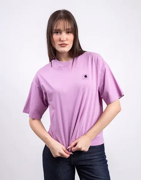 Tričko Carhartt WIP W' S/S Nelson T-Shirt Gentle Purple garment dyed