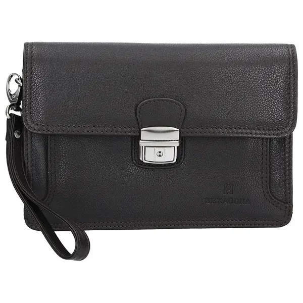 Pánske kožené etue Hexagona 469376 - hnedá