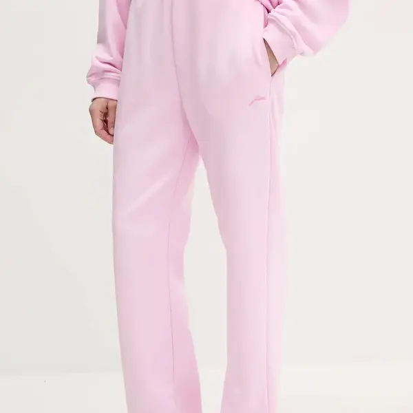 Tepláky JOYINME Evolve dámské, růžová barva, hladké, Evolve