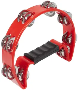 PP World Percussion Headless Tambourine ~ Red