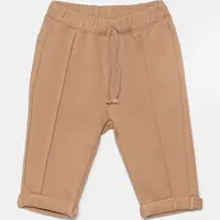 Dětské tepláky United Colors of Benetton hnědá barva, hladké, 3LAXAF024