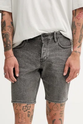 Džínové šortky AllSaints SWITCH pánské, šedá barva, M048TC