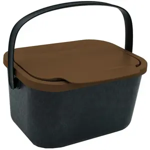 Odpadkový kôš 4,5 l na biologický odpad – hnedý