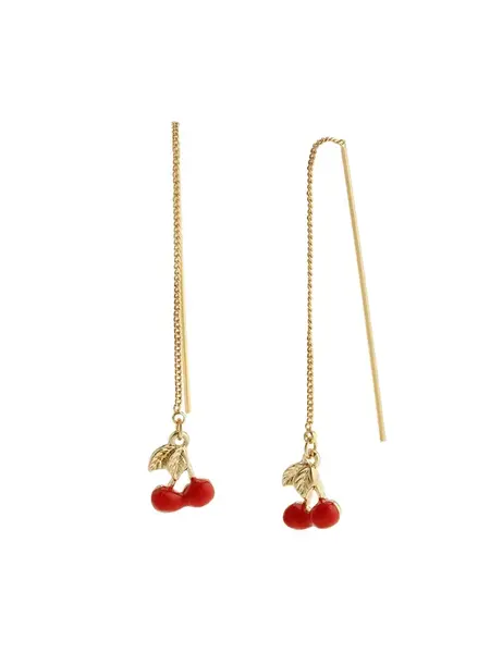 STEVE MADDEN Náušnice  zlatá / červená