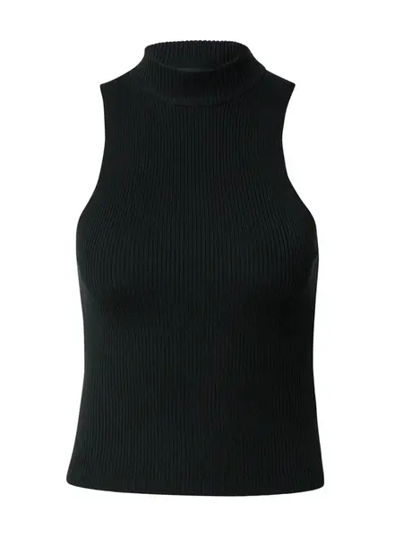 Urban Classics Vyšívaný top  čierna