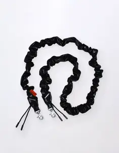 Topologie Bungee Strap Black Synthetic Leather