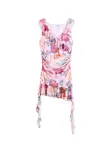 Desigual Šaty  broskyňová / fuksia / červená
