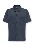Only & Sons Junior Košeľa 'OSJNEW KODYL'  tmavomodrá