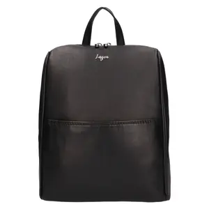 Dámsky kožený batoh Lagen Elvea - čierna