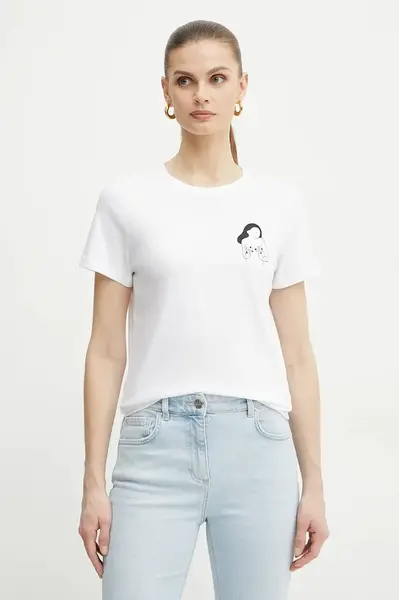 Bavlněné tričko Marella CAUCASO