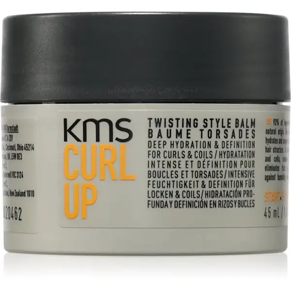 KMS Curl Up Twisting Style Balm stylingový krém pro vlnité a kudrnaté vlasy 45 ml