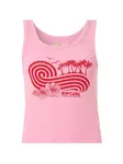 RIP CURL Top 'OCEAN BREAK'  ružová / červená