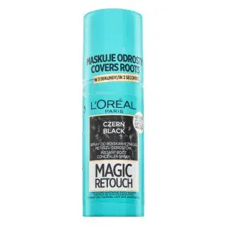 L´Oréal Paris Magic Retouch Spray korektor na odrosty barvených vlasů Black 75 ml
