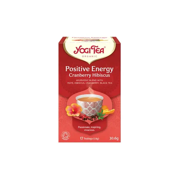 YOGI TEA Pozitivní energie BIO porcovaný čaj 17 sáčků