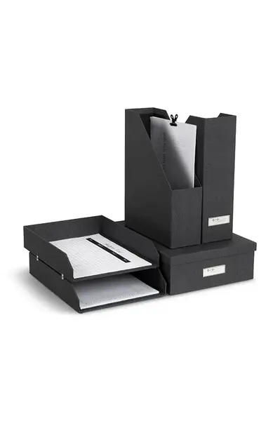 Organizér dokumentů Bigso Box of Sweden 5-pack černá barva