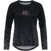 Horsefeathers DECO LS Dámsky cyklistický dres, čierna, veľkosť