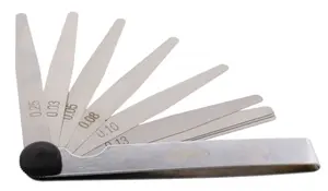 JMP Ventilové - spárové měrky, 0.03 - 0.25 mm, 9 listů