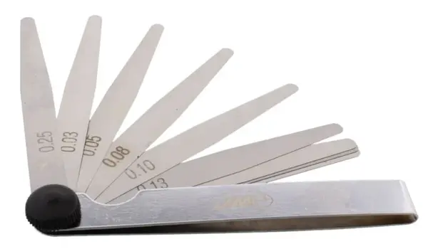 JMP Ventilové - spárové měrky, 0.03 - 0.25 mm, 9 listů