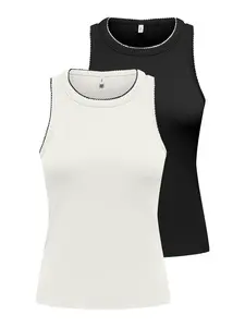 ONLY Top 'ONLALLY'  čierna / biela