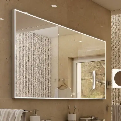 Zrkadlo s osvetlením Nimco 120x70 cm strieborná ZP 13006VX