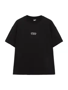 Pull&Bear Tričko 'STWD'  čierna / biela