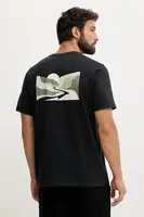 Bavlněné tričko Columbia Explorers Canyon černá barva, s potiskem, 2036451.