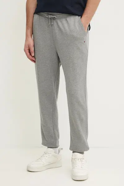 Bavlněné tepláky Tommy Hilfiger šedá barva, MW0MW37236