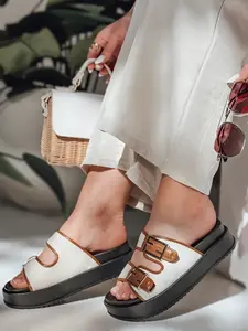 Dámské klapky FLATSTEP kamelové