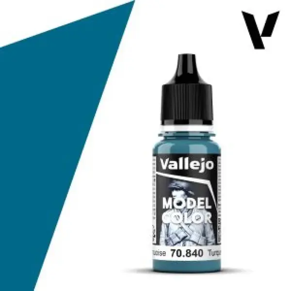 Modelářská barva Vallejo 18ml – 840 Light Turquoise