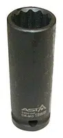 Hlavice nástrčná úderová 1/2" 27 mm, 12hranná, prodloužená 78 mm - ASTA Velikost: 15 mm