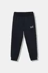 Dětské bavlněné tepláky EA7 Emporio Armani
