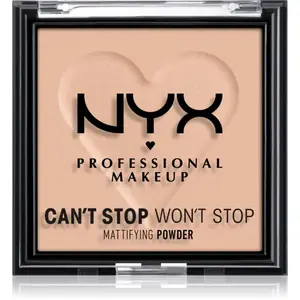 NYX Professional Makeup Can't Stop Won't Stop Mattifying Powder matující pudr odstín 04 Meduim 6 g