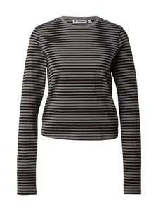 WEEKDAY Tričko  sivá / čierna