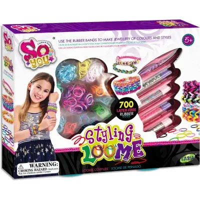 Sada na výrobu náramků z gumiček - 700 ks bez latexu