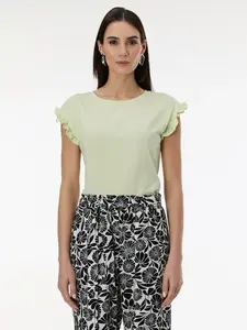 Světle zelené dámské tričko s krátkým rukávem ORSAY - Dámské