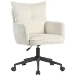 Carryhome OTOČNÁ ŽIDLE, manšestr, krémová, černá