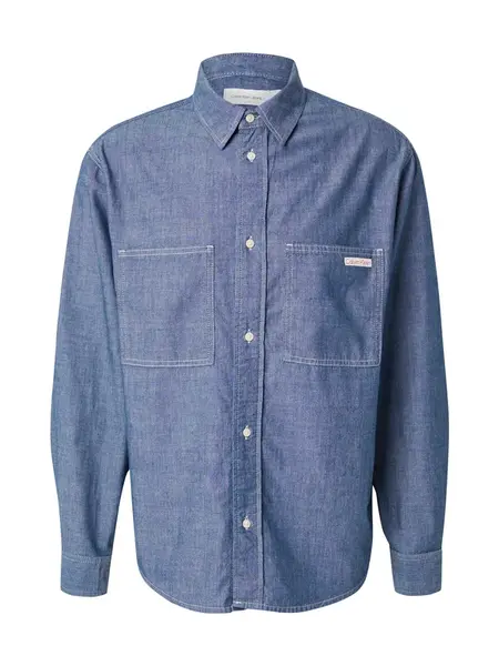 Calvin Klein Jeans Košeľa 'EASY CHAMBRAY'  modrá denim