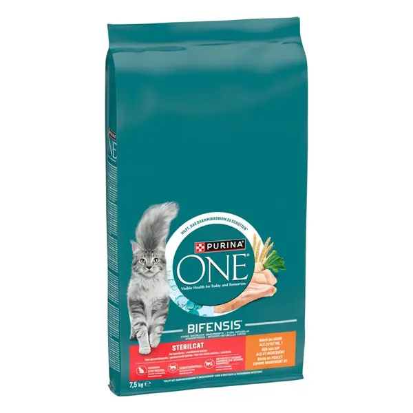 Purina ONE Sterilcat suché krmivo pro kočky - kuře a pšenice 7,5 kg