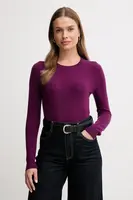 Vlněný svetr United Colors of Benetton dámský, modrá barva