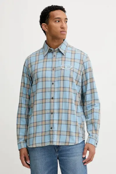 Bavlněná košile Diesel S-SIMPLY-AJFI