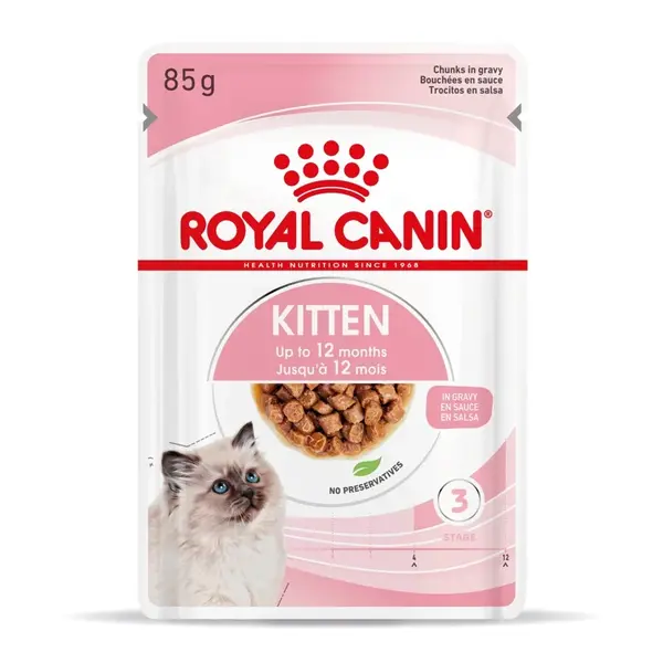 Royal Canin Kitten Gravy - vlhké krmivo v omáčce pro koťata 12 x 85 g