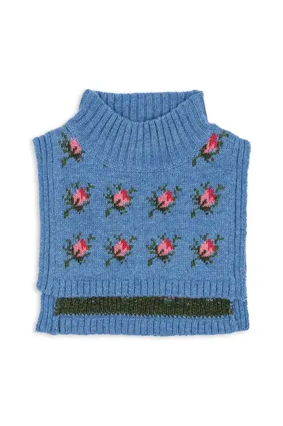 Dětský nákrčník Konges Sløjd BELOU NECKWARMER modrá barva, KS103714