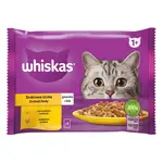 Whiskas výběr krmiva pro kočky v aspiku v kapsičkách - kuřecí, krůtí 4 x 85 g