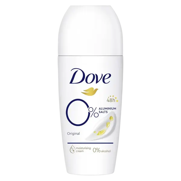 DOVE Pôvodný 0% ALU deo roll-on 50 ml