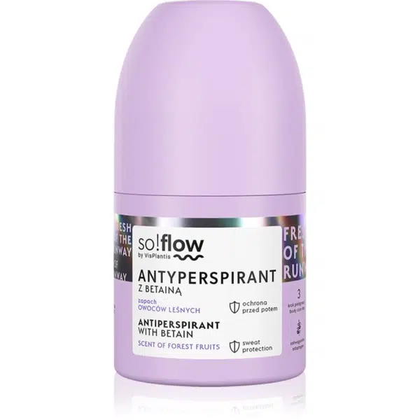 so!flow Antiperspirant antiperspirant roll-on pre ženy Betain Scent Of Forest Fruits 50 ml